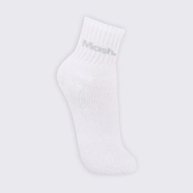 Kit Meia Feminina Cano Curto Esportiva com 3 Pares Mash - Branco 34/38