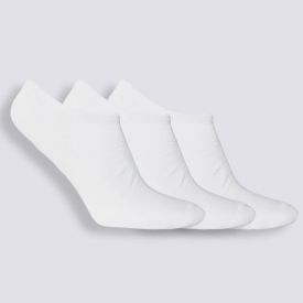 Kit Meia Feminina Com 3 Pares Cano Invisível Holla - Branco 34/39