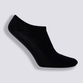 Kit Meia Feminina Com 3 Pares Cano Invisível Holla - Preto 34/39