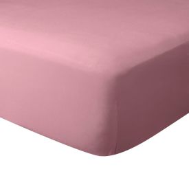 Lençol com Elástico Solteiro de Malha Paris - Rosa Cravo
