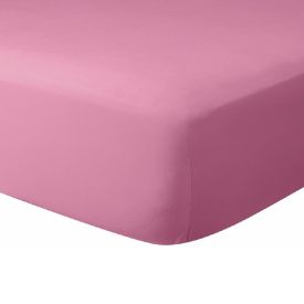 Lençol Solteiro com Elástico de Malha Paris - Rose