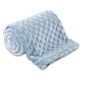 Manta De Bebê Microfibra 100% Poliéster Pop Corn Havan Baby - Azul