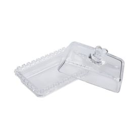 Manteigueira Com Tampa Coração Lyor 17 Cm - Cristal