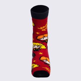 Meia Harry Potter Cano Longo Bandup - Vermelho 37/42