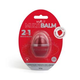 Multi Balm Morango Labial 2 Em 1 Vult 6,5G