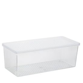 Organizador Multiuso Com Tampa Uz 4,5 Litros - Transparente