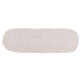 Tapete Passadeira Oval Romano 40Cmx1,20 m Havan Casa - Branco