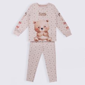 Pijama Infantil Menina 4 a 10 Anos Teddy Marmelada