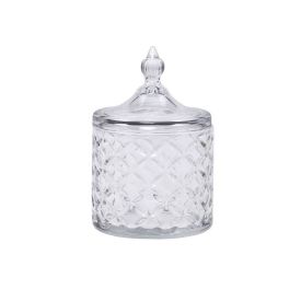 Porta Algodão e Sabonete Lyor de Cristal 10X15,5Cm - Lile