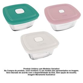 Pote de Vidro com Tampa Facilita Vap Marinex 500Ml - Sortidos