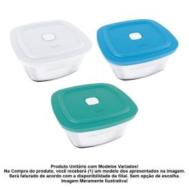 Pote de Vidro com Tampa Facilita Vap Marinex 500Ml - Sortido