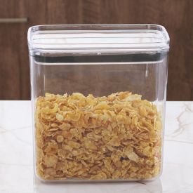 Pote Hermético Retangular Baixo 2,1 Litros Havan Casa - Transparente