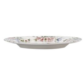 Prato De Sobremesa Cerâmica Romântica 2 Havan Casa By Alleanza - 19,5cm