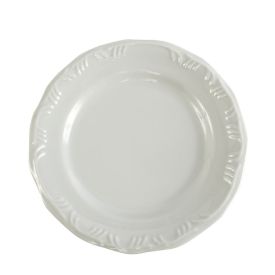 Prato De Sobremesa De Porcelana Pomerode Schmidt 19 Cm - Branco