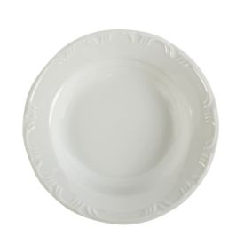Prato Fundo De Porcelana Pomerode Schmidt 23 Cm - Branco