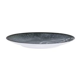 Prato Raso De Churrasco 25 Cm Tramontina Porcelana - Preto
