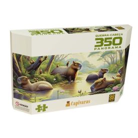 Quebra-Cabeça Panorama 350 Peças Capivaras Grow - 4854