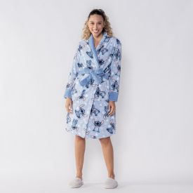 Roupão Adulto Unissex Disney Microfibra G - Stitch