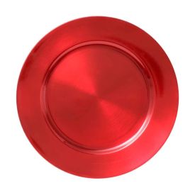 Sousplat Opala Plástico Lyor - Vermelho