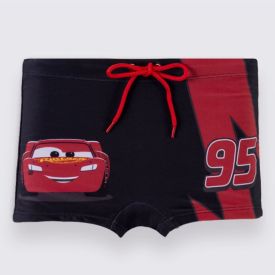 Sunga Infantil Menino Relâmpago McQueen 4 a 10 Anos Disney Azul Marinho