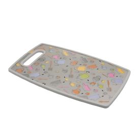Tábua Para Corte De Plástico Lyor 37 Cm - Cozinha Cinza