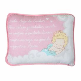 Travesseiro de Bebê Santo Anjo Havan Baby - Rosa Claro