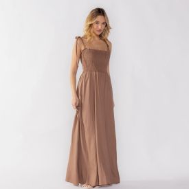 Vestido Longo Feminino Com Al&ccedil;a Ajust&aacute;vel Boby Blues