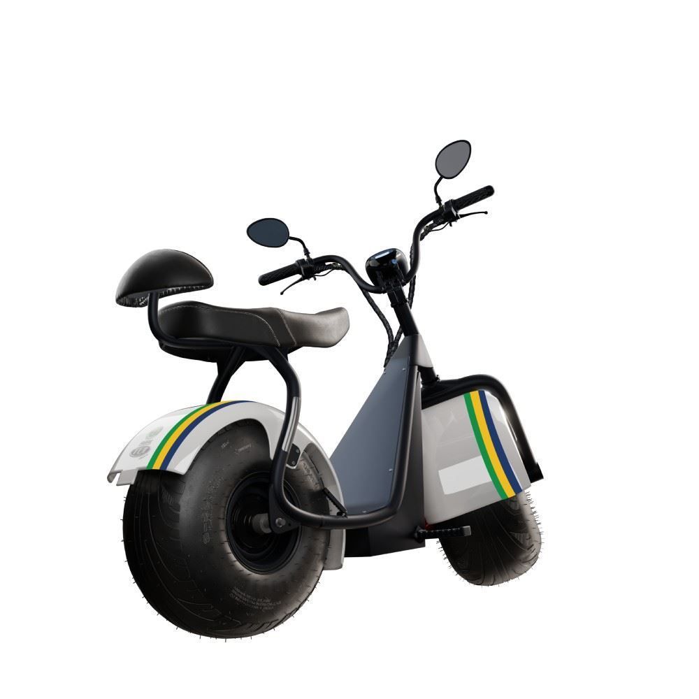 Bicicleta Elétrica Tui Motors 1000W com Bateria 60V - Branco