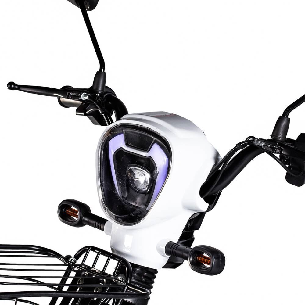 Bicicleta Elétrica Wehawk Basket Wx-03 500W Com Bateria 48V Branca - 189963