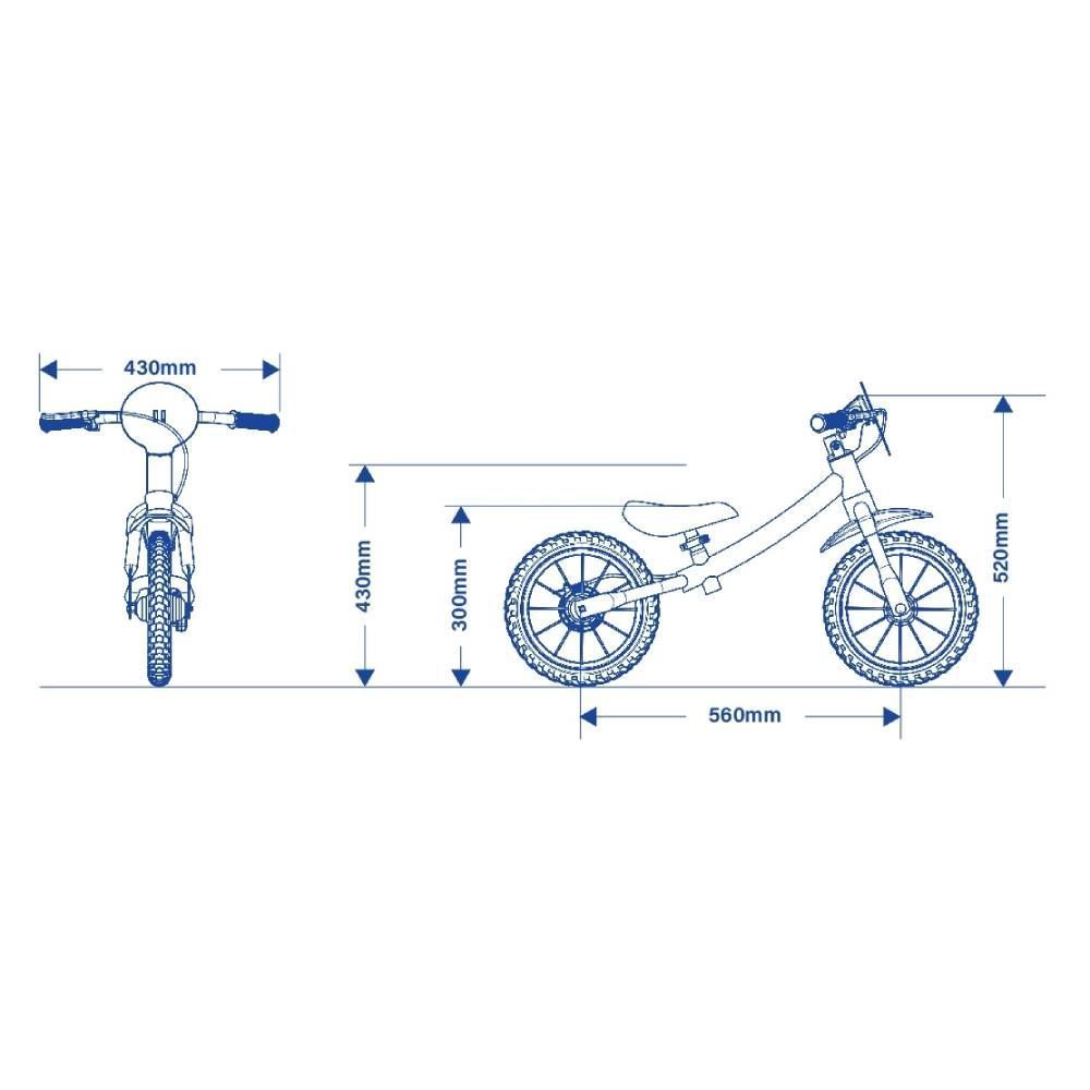 Bicicleta Infantil Balance Bike Feminina - Feminina