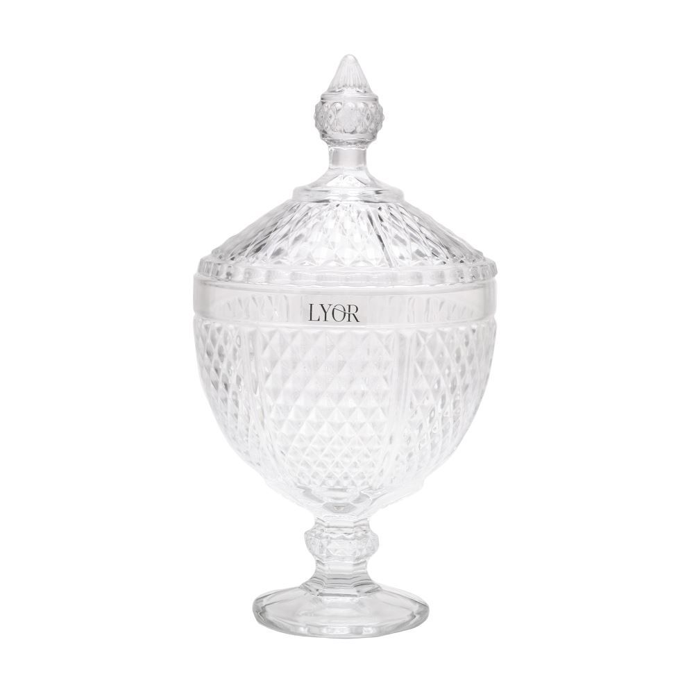 Bomboniere Com Pé Bico De Jaca Lyor 15 Cm - Transparente