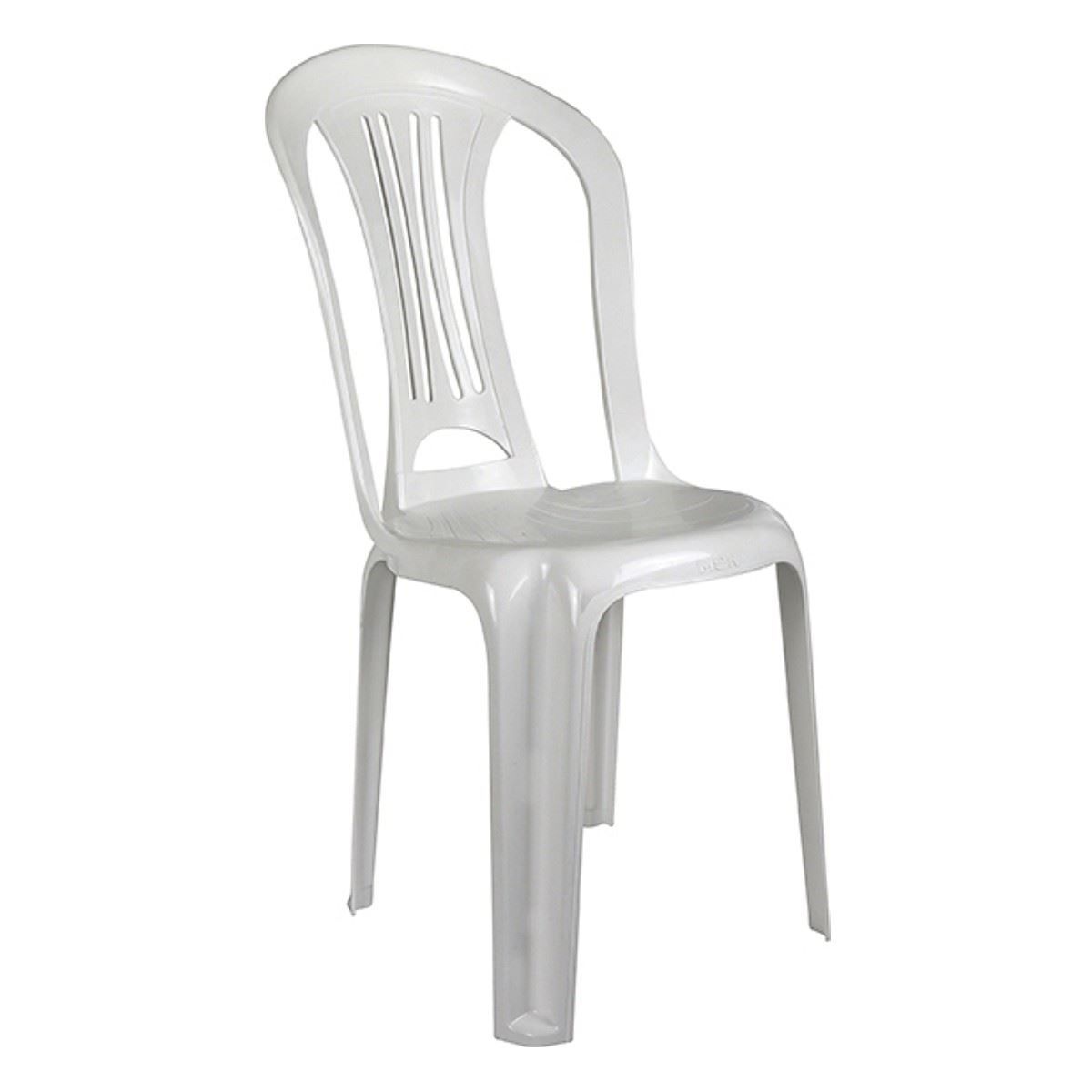 Cadeira De Plástico Empilhável Bistro Mor - Branco