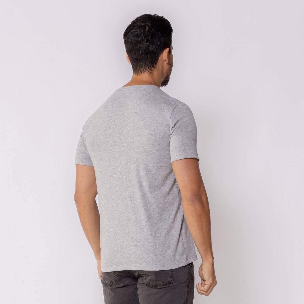Camiseta Masculina Básica De Algodão Marc Alain