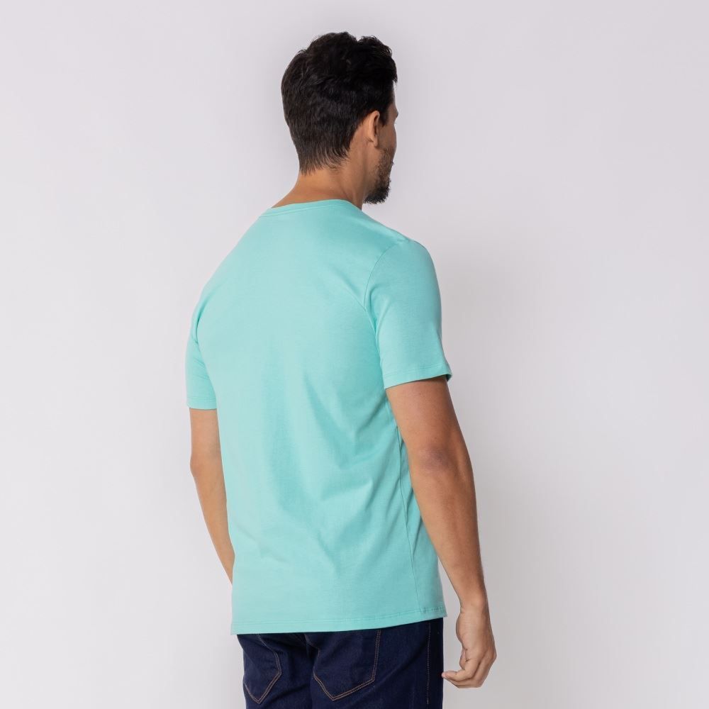 Camiseta Masculina Básica De Algodão Marc Alain