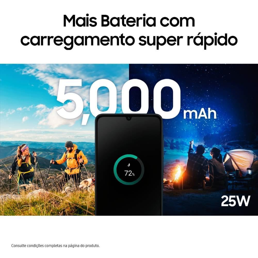 Celular Smartphone Galaxy A06 4G Octa Core 4Gb Ram 128Gb - Azul Escuro