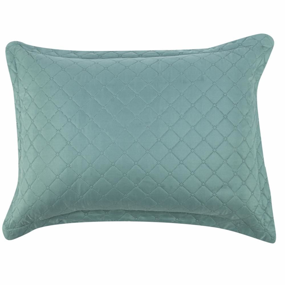 Kit Colcha Casal 100% Poliéster Lisa Versalhes Havan Casa 3 Pçs - Verde