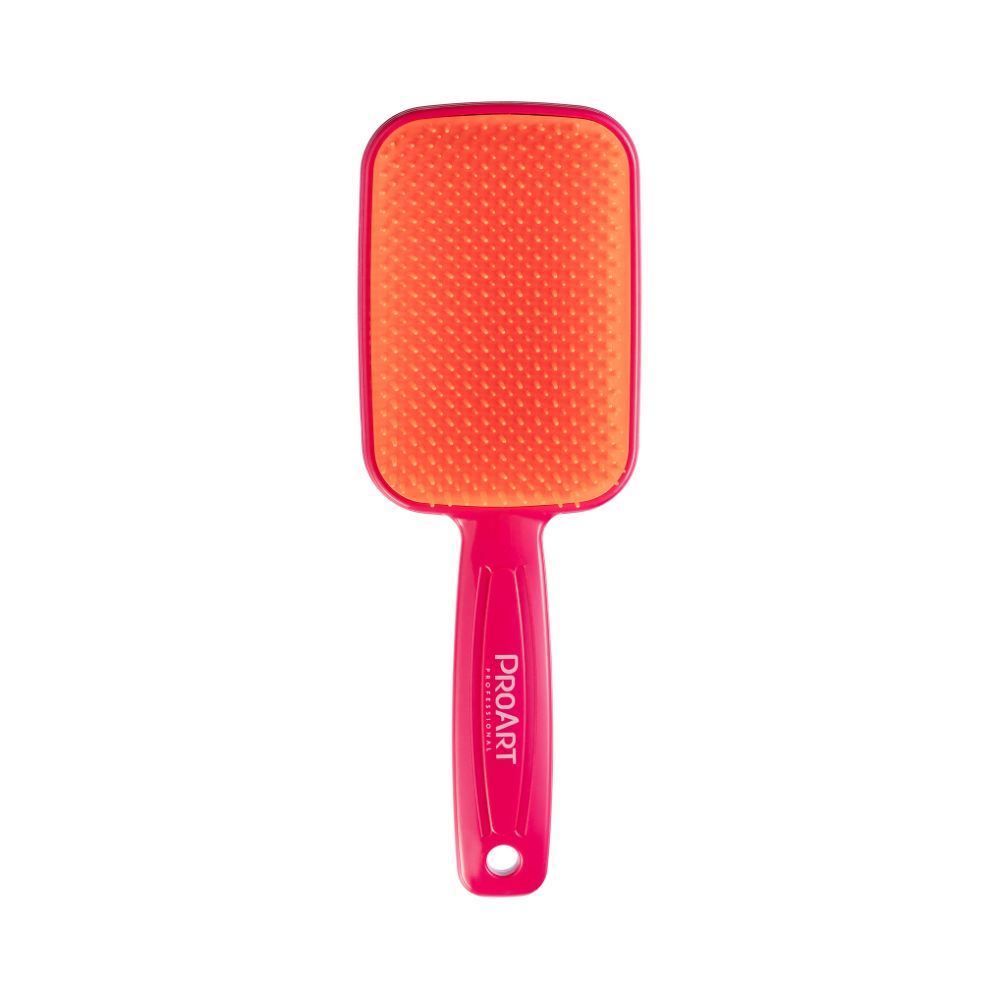 Escova De Cabelo Desembaraçadora Proart - Rosa e Laranja