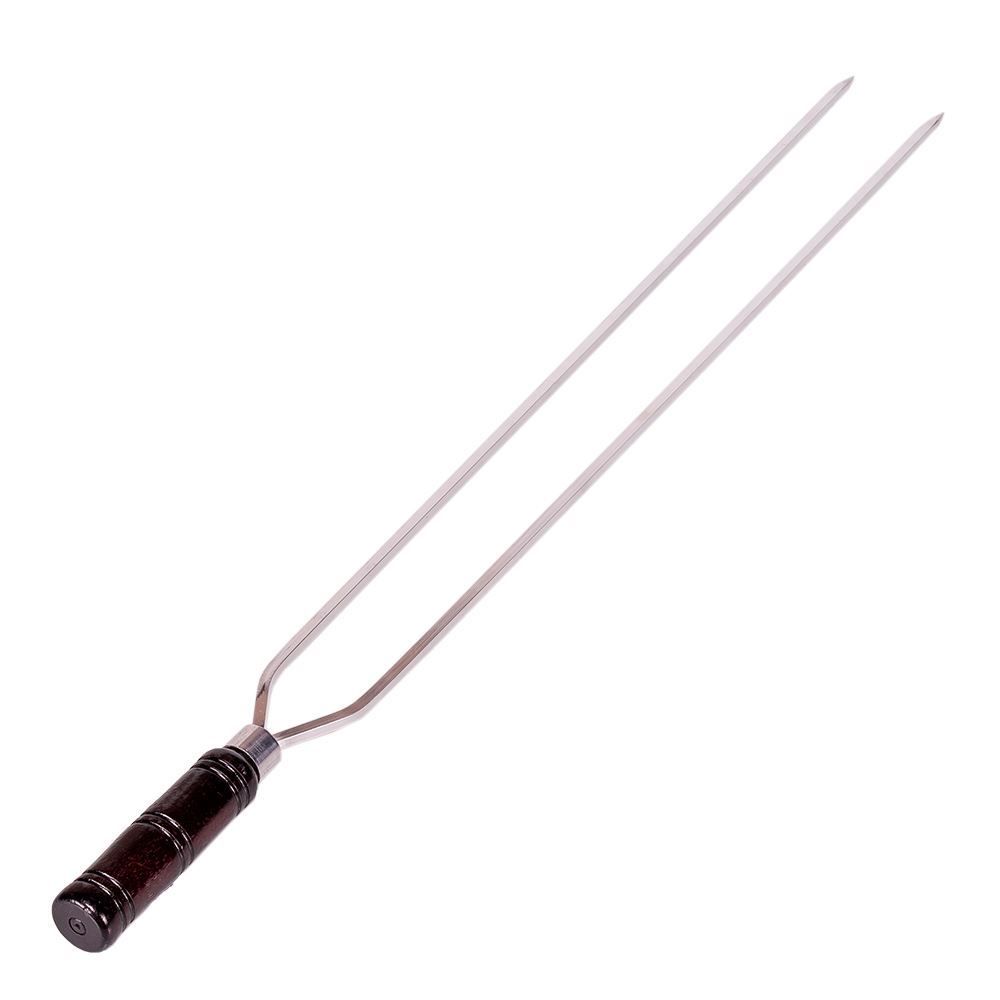Espeto Duplo quadrado Alumínio 70cm Metal ADM - D-70