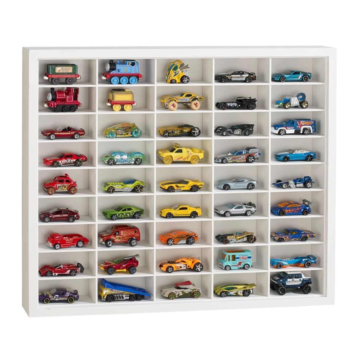 Estante para 45 Veículos Miniatura JPF 523 - Branco