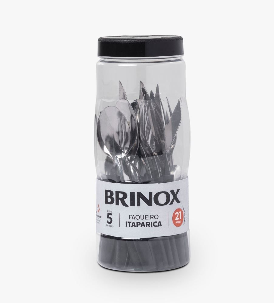 Faqueiro Itaparica Brinox 21 Pçs - VERMELHO