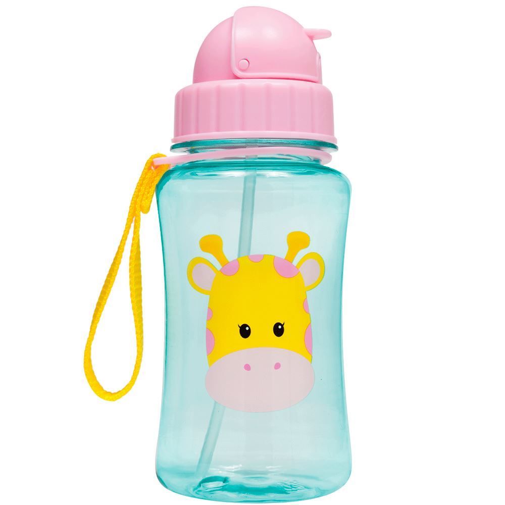 Garrafinha Infantil Com Canudo Animal Fun - Girafa
