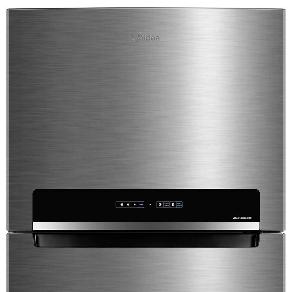 Geladeira Midea Frost Free Duplex 473 Litros Inverter Inox - Bivolt