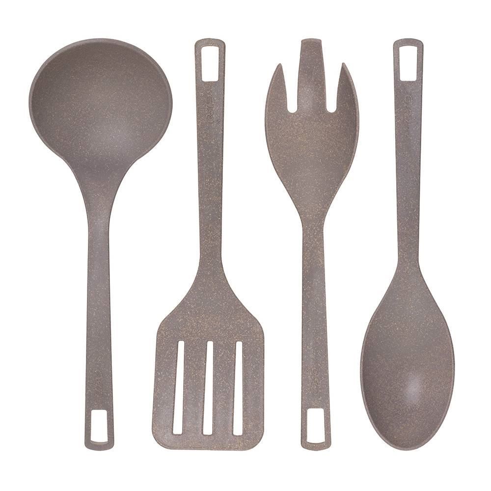 Jogo de 4 Utensílios de Cozinha Petra Evo - Cinza