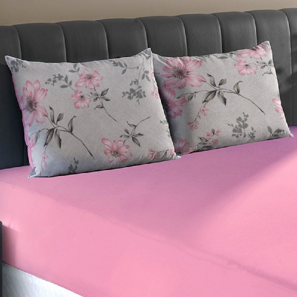 Jogo de Cama Casal Malha 100% Algodão Solecasa 3 pçs - Anne Rose