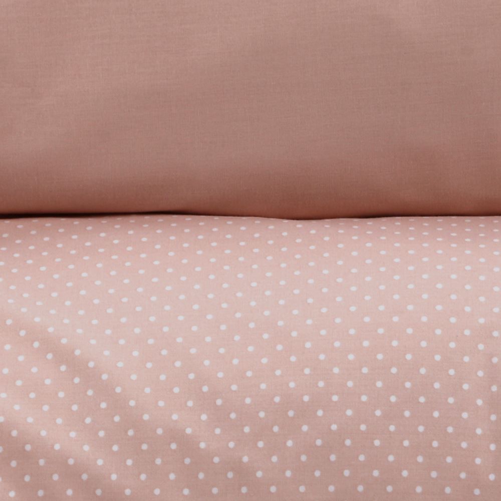 Jogo de Cama Queen Percal Buona Fortuna 3 pçs - Poa Rosa