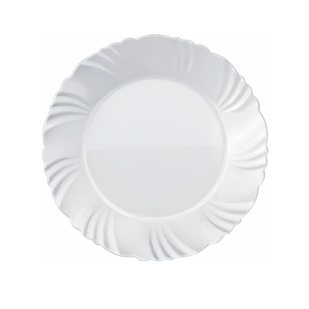 Aparelho de Jantar Opaline Pétala com Copos Nadir 16 Peças - Branco