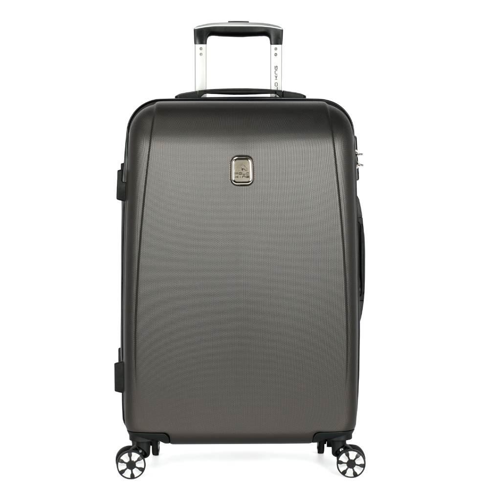 Mala De Viagem Grande Abs 360° Geneva Polo King - Grafite