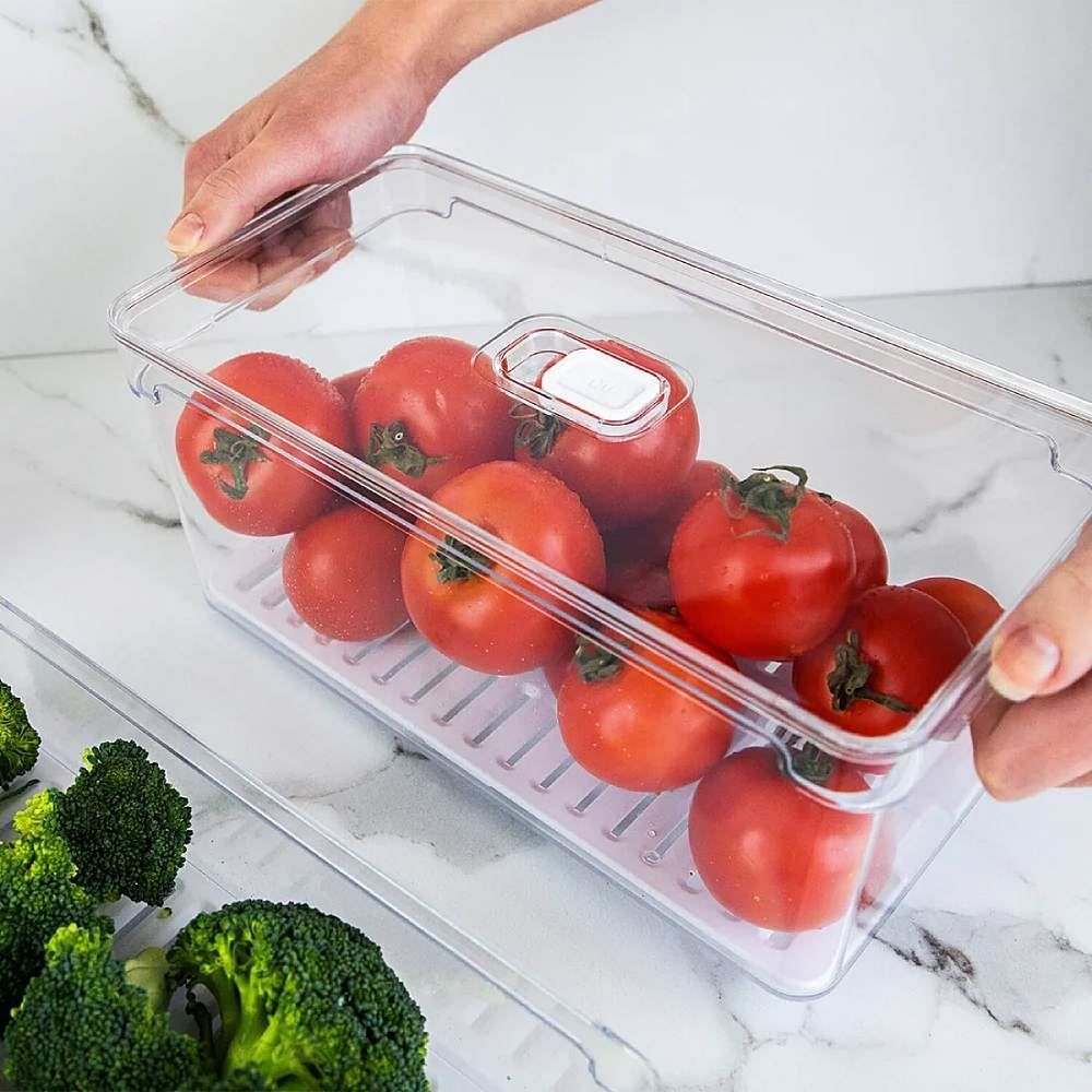 Organizador de Geladeira Martiplast Ou Clear Fresh 5 Litros - Transparente 