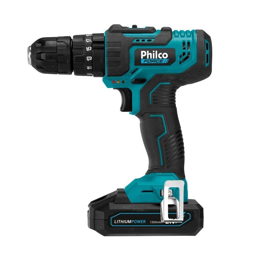 Parafusadeira E Furadeira Impacto Philco Bateria 21V Ppf21mf - Bivolt