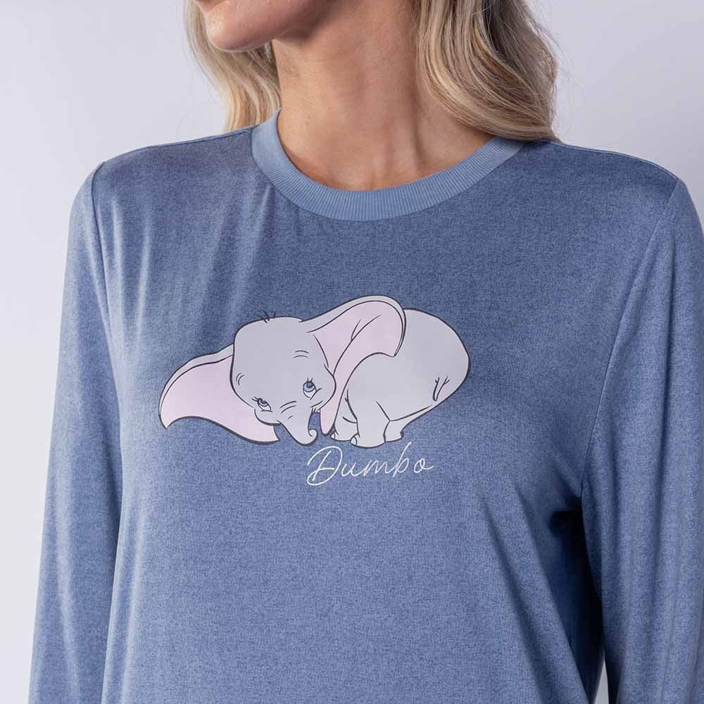 Pijama Feminino Longo Peletizado Disney
